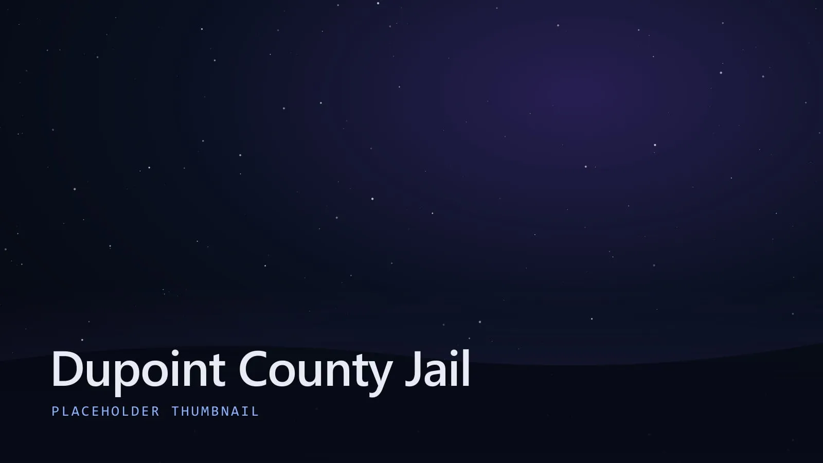 Dupoint County Jail key art