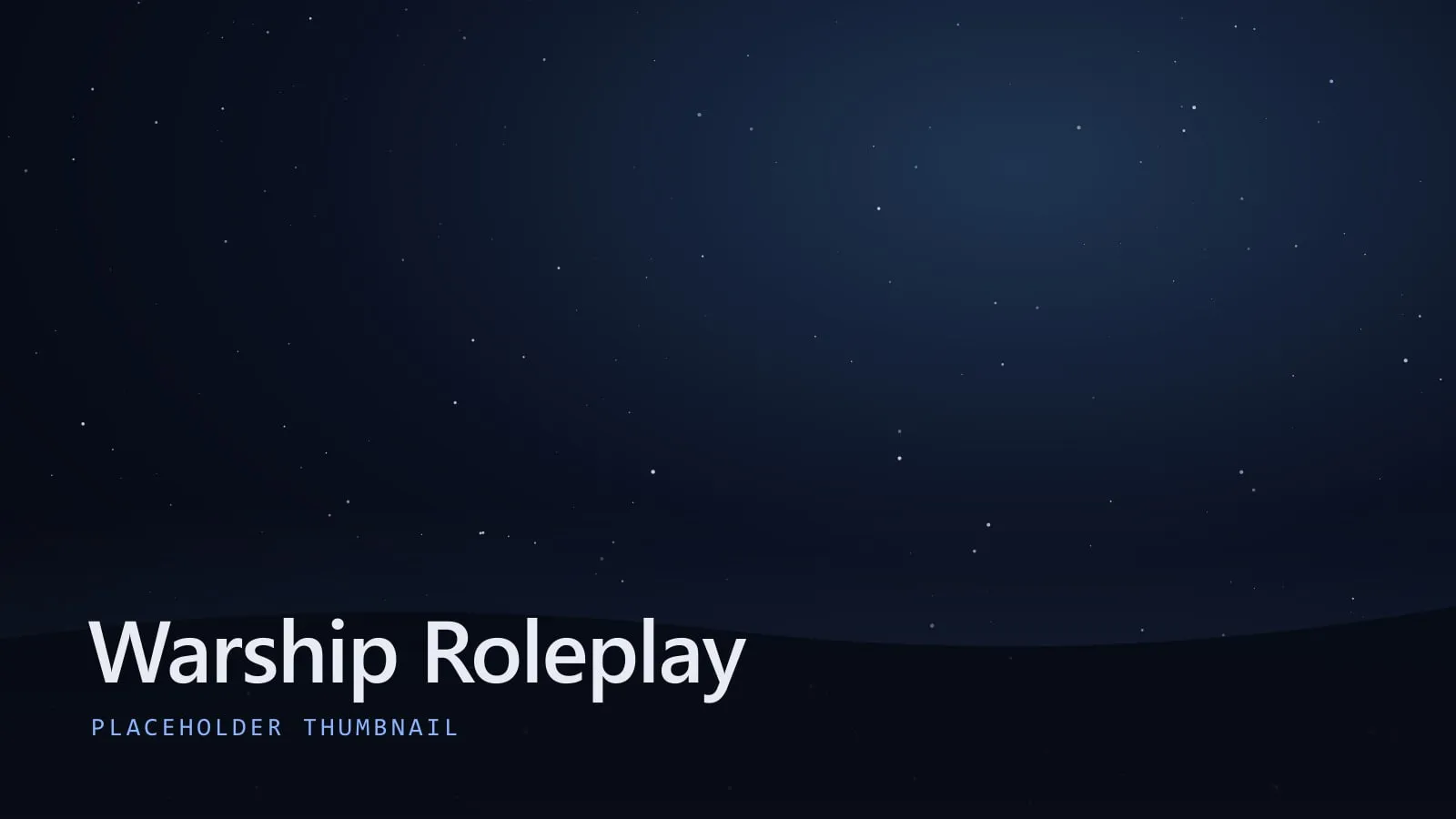 Warship Roleplay key art